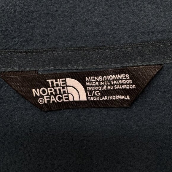 The North Face Mens Fleece Jacket L Large 300 Tundra Teal Geo Print Full Zip - Picture 8 of 10